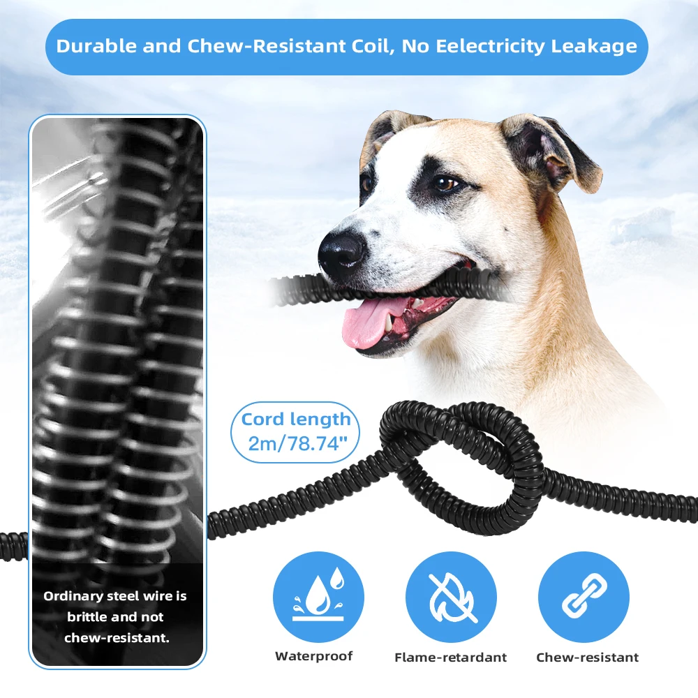 Cuenco para mascotas con calefacción automática de temperatura constante, calentador de agua y alimentos 2 en 1 para gatos, perros, cuenco para mantener el calor en invierno - imagen 5