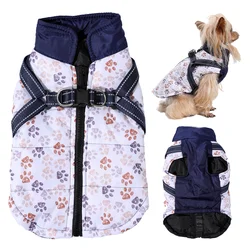 Chaleco impermeable con reflectantes para perros – Cálido con arnés