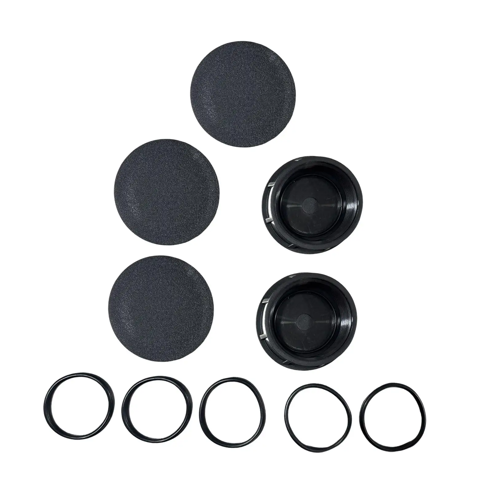 Garden Irrigation Sprinkler Head Caps Durable Black ABS Cover Protector for Automatic Lawn Watering