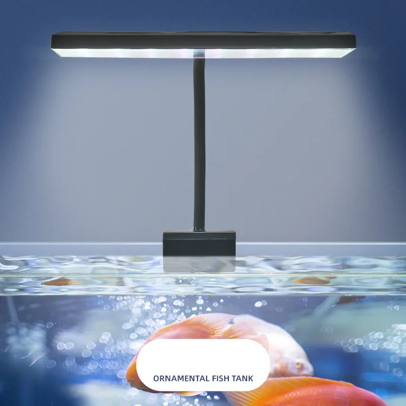 Luz LED para acuario, lámpara de algas de alto brillo para acuario, lámpara con Clip para césped y agua para paisajismo, adecuada para peceras de 20-40cm - imagen 3