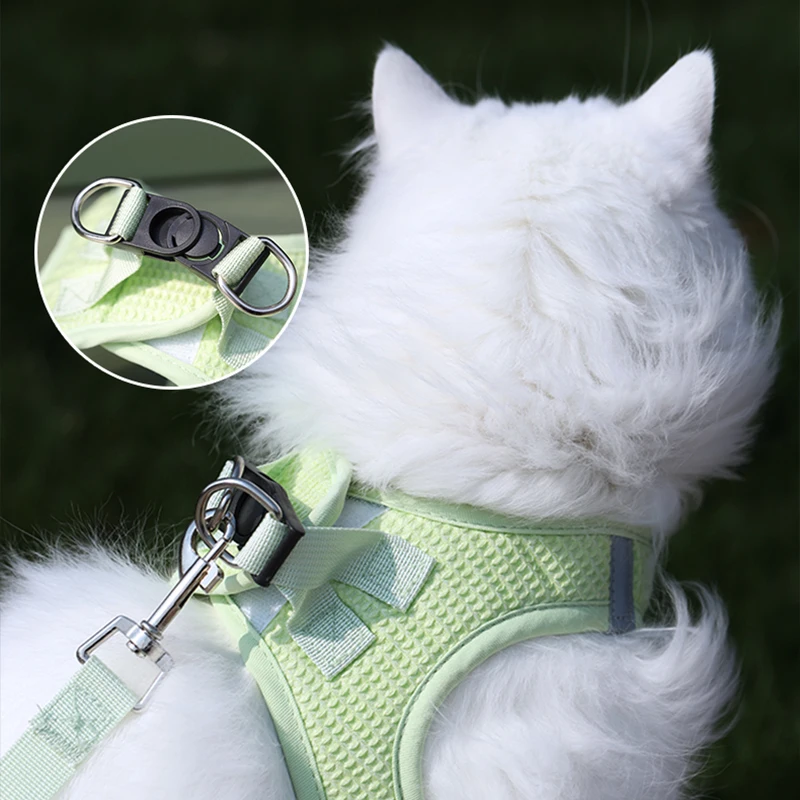 HOOPET-Correa de gato para caminar, correa de pecho para perros pequeños, suministros para cachorros, antideslizante, para salida de mascotas - imagen 3