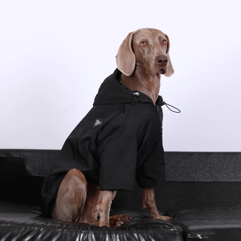 Abrigo con capucha de perro de lujo, chaqueta impermeable de intercambio para perros grandes, disfraz de perros grandes, diseño de moda, suministros de trajes de Golden Retriever - imagen 2