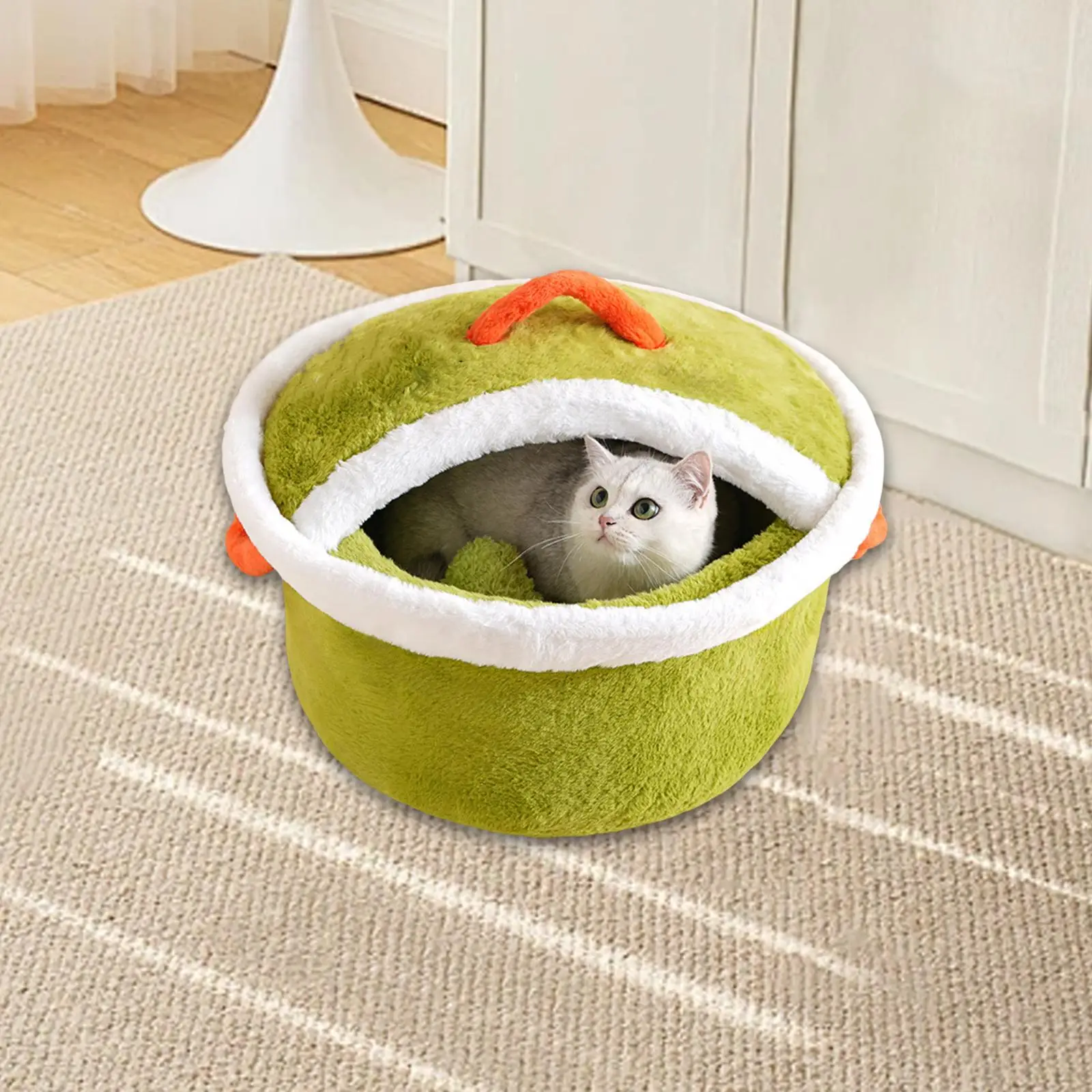Cat House Dog Beds Cat Sleeping Bed Flannel Sponge Cushion Nonslip Pet Bed