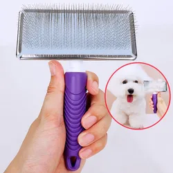 Peine quitapelos acero inoxidable para perros y gatos - Desenredante