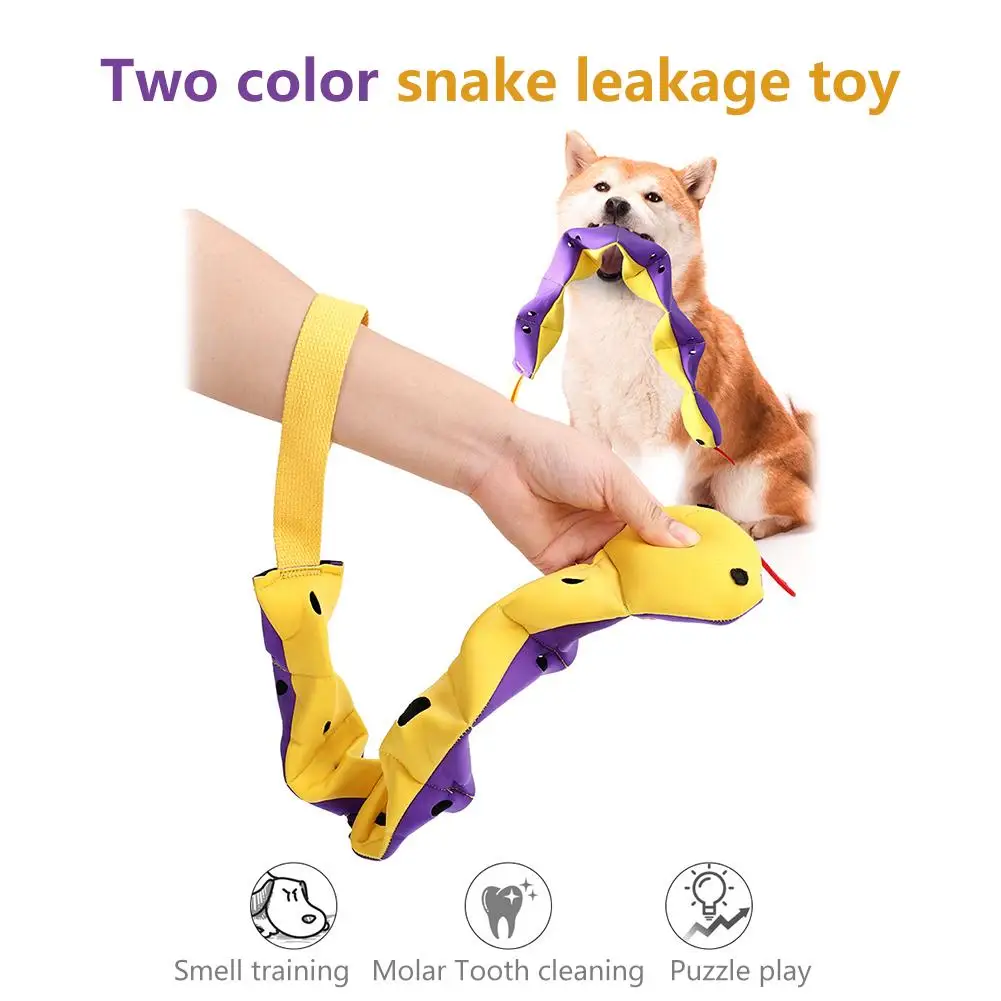 Juguete educativo resistente a las mordeduras para perros y mascotas, serpiente oculta de 2 colores, juguete para olfatear alimentos, aliviar el aburrimiento - imagen 5