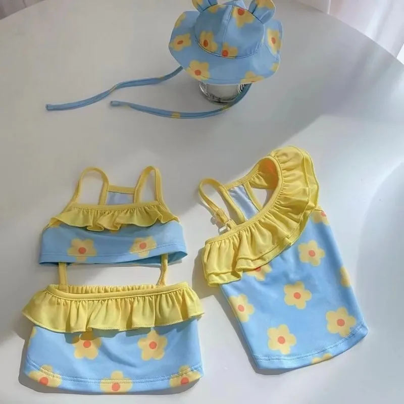 Traje de baño de una pieza sin gafas para perros, Bikini con tirantes, chaleco transpirable para perros, traje de baño de oso de peluche, gorro de natación, ropa con tirantes - imagen 2