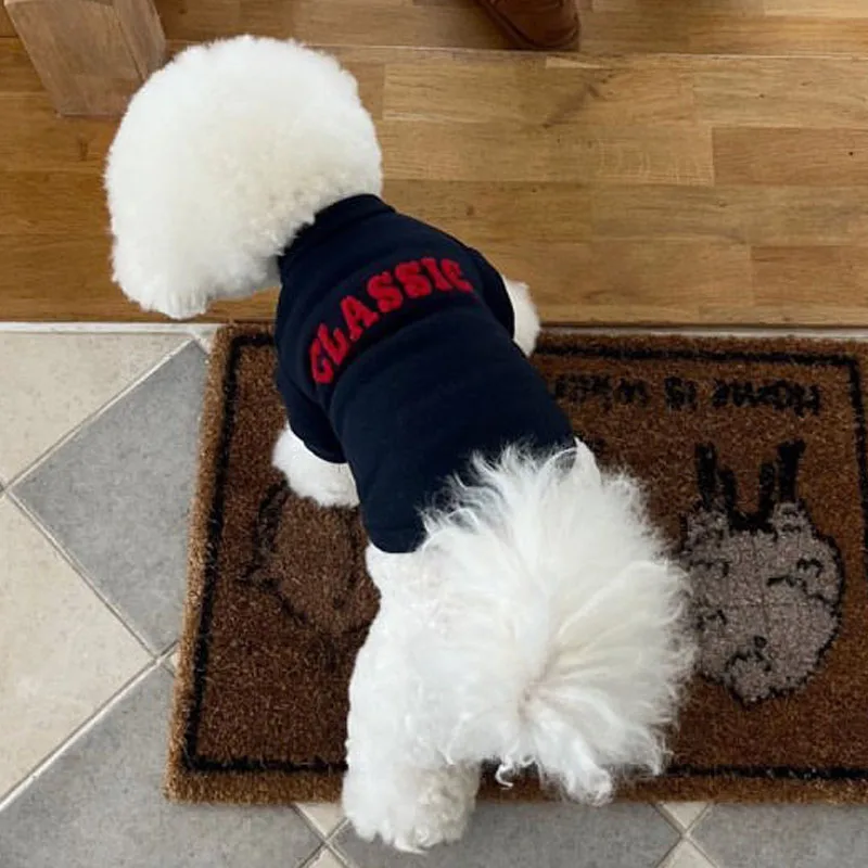 Sudaderas con capucha para perros, ropa cálida para primavera y otoño, disfraz para mascotas gris marino para perros pequeños y medianos, sudadera para cachorros Chihuahua Yorkie Poodle - imagen 4