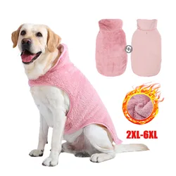 Ropa Reversible para perros grandes, suéter de lana suave, chaqueta para perros medianos y grandes, abrigo de Labrador Golden Retriever, disfraz, trajes para mascotas