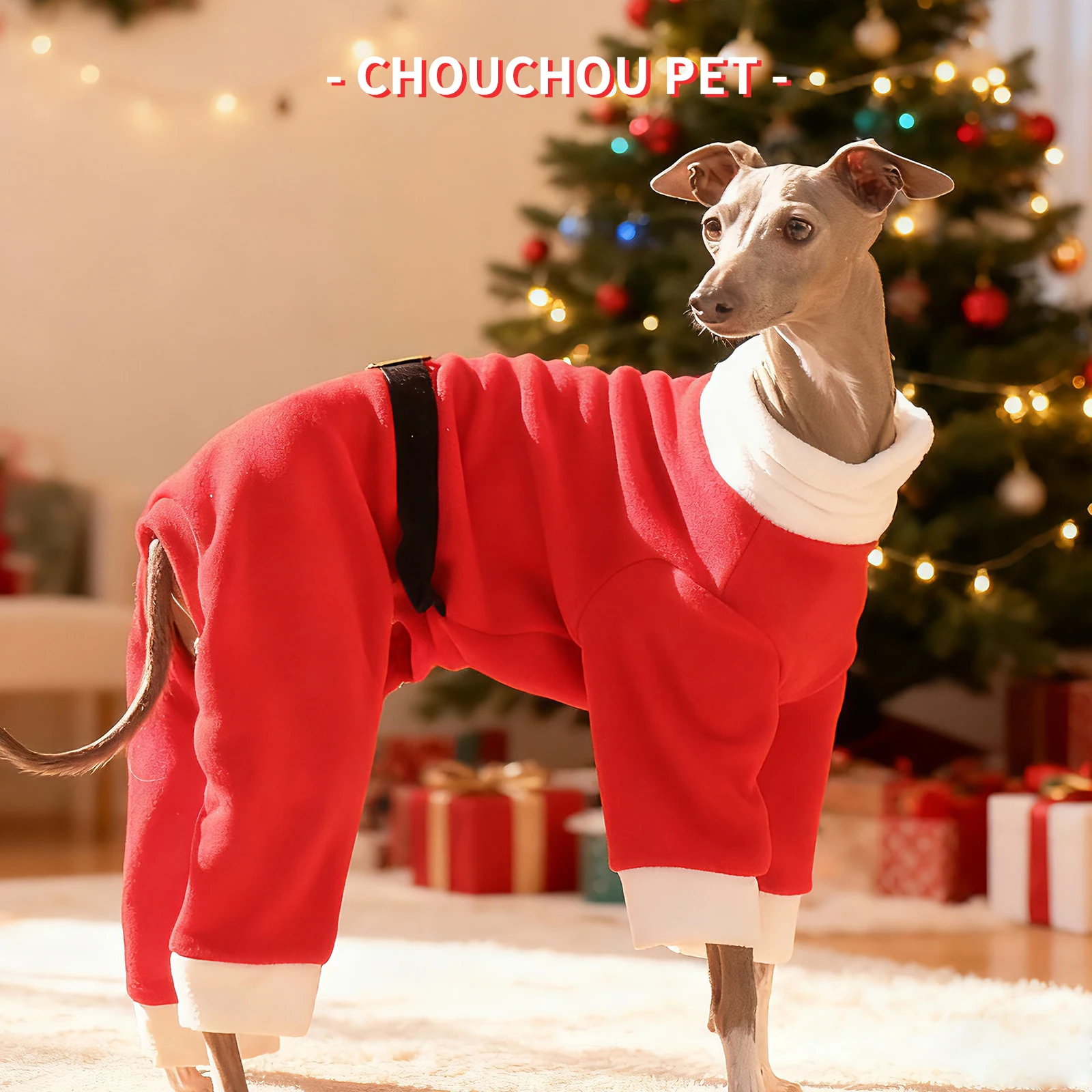 Ropa navideña para perros, adecuada para miristas de galgo italiano, Whippet, como regalo de Año Nuevo - imagen 5