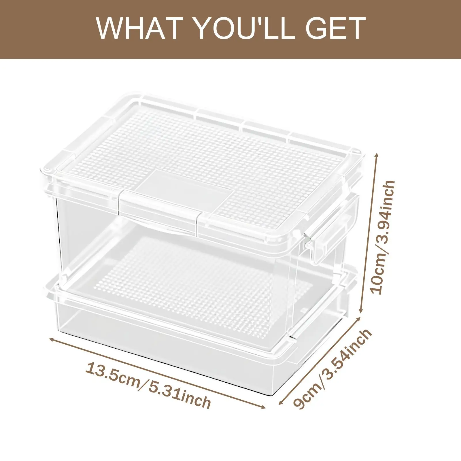 Reptile Feeding Box Portable Reptile Feeder Box for Cricke Raising Mealworms Reptile Feeding Box Portable Reptile Feeder Box for Cricke Raising Mealworms