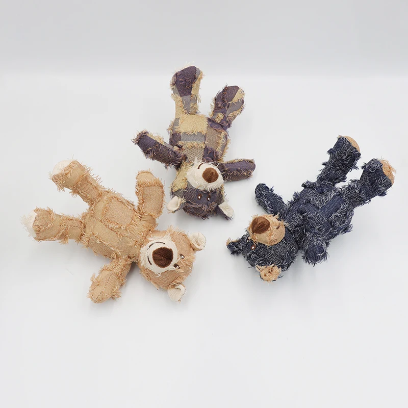 Perro animal relleno mendigo oso roer juguete moler dientes limpieza suministros para mascotas - imagen 2