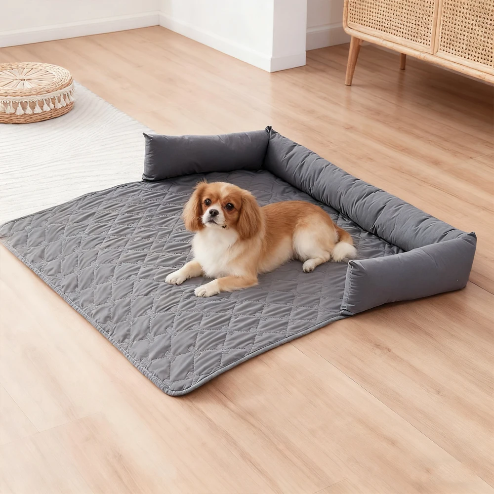 Cojín de sofá impermeable a prueba de humedad para mascotas, con reposacabezas, alfombrilla para dormir resistente a los arañazos, funda para asiento de coche para gatos y perros, 1 ud.