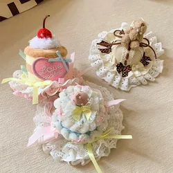 Sombrero rosa cereza para fotos de fiesta – Perro y gato