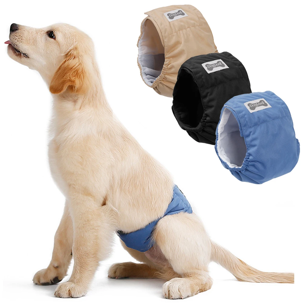 Pañales reutilizables para perros machos banda impermeable y lavables
