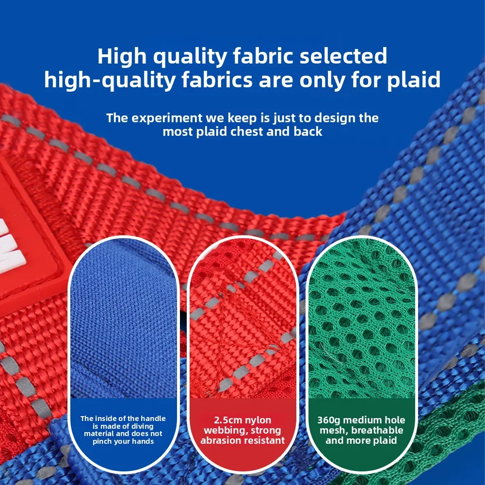 Arnés para perros tipo sillín, correa para el pecho para mascotas, arneses para perros pequeños, medianos y grandes, Collar para cachorros, suministros para perros para caminar al aire libre - imagen 4