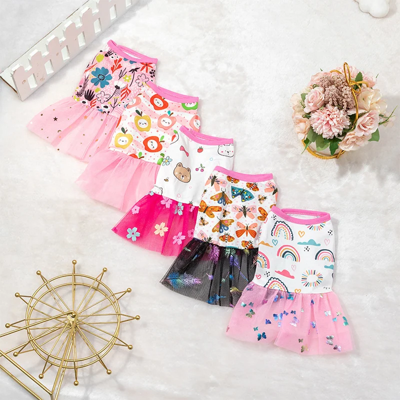 Vestido verano para Chihuahuas y Bulldog Francés - Ropa perros pequeños