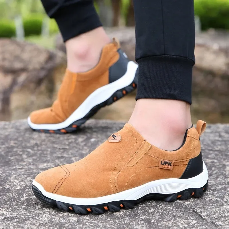 Zapatillas de deporte al aire libre para hombre, zapatos para caminar, zapatos cómodos para calzado masculino, zapatos de escalada y senderismo para hombre - imagen 2