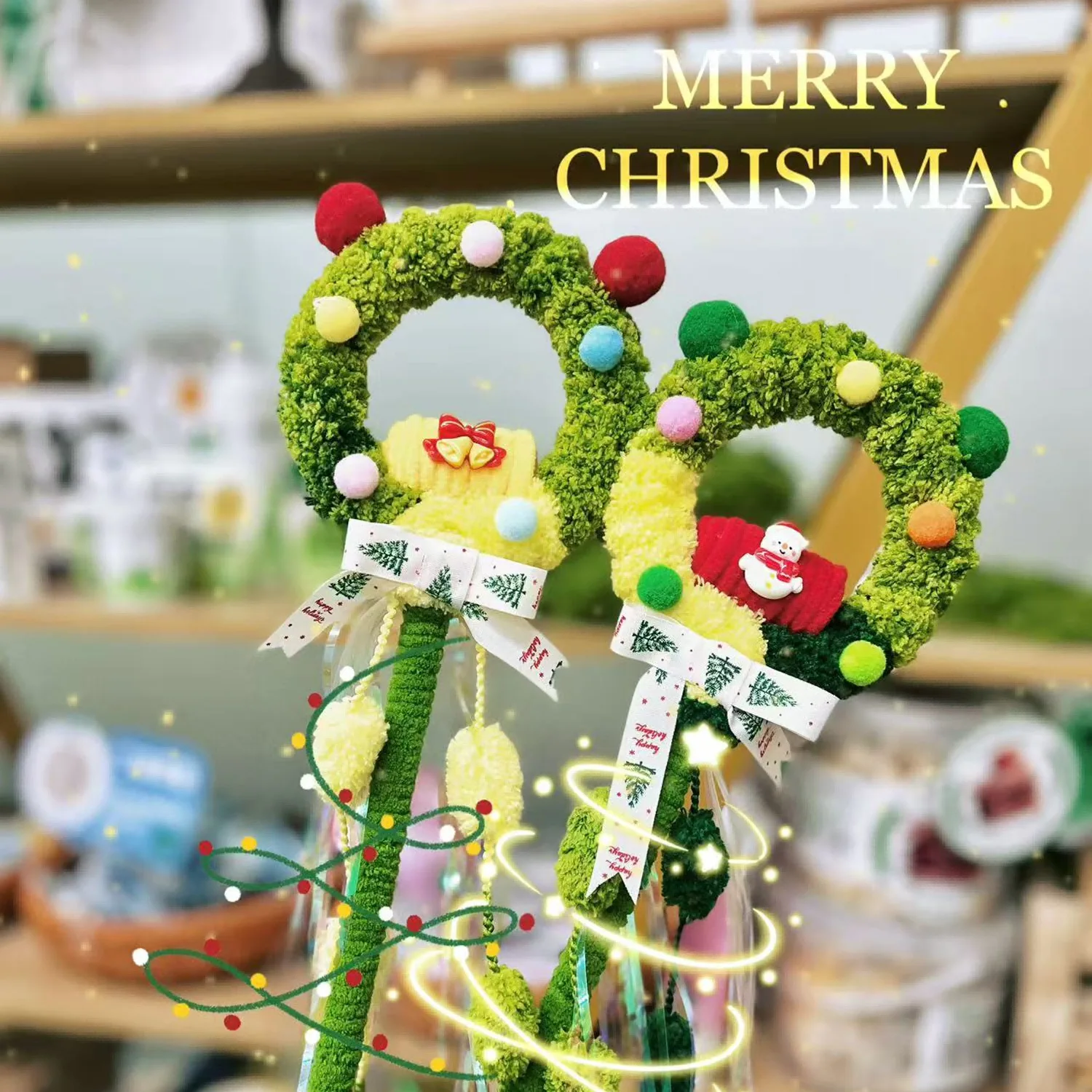 Palo para gato con voz para mascotas, árbol de Navidad, juguete de peluche para gatos, bola bonita, campana, juguetes para gatos, accesorios interactivos para gatitos - imagen 2