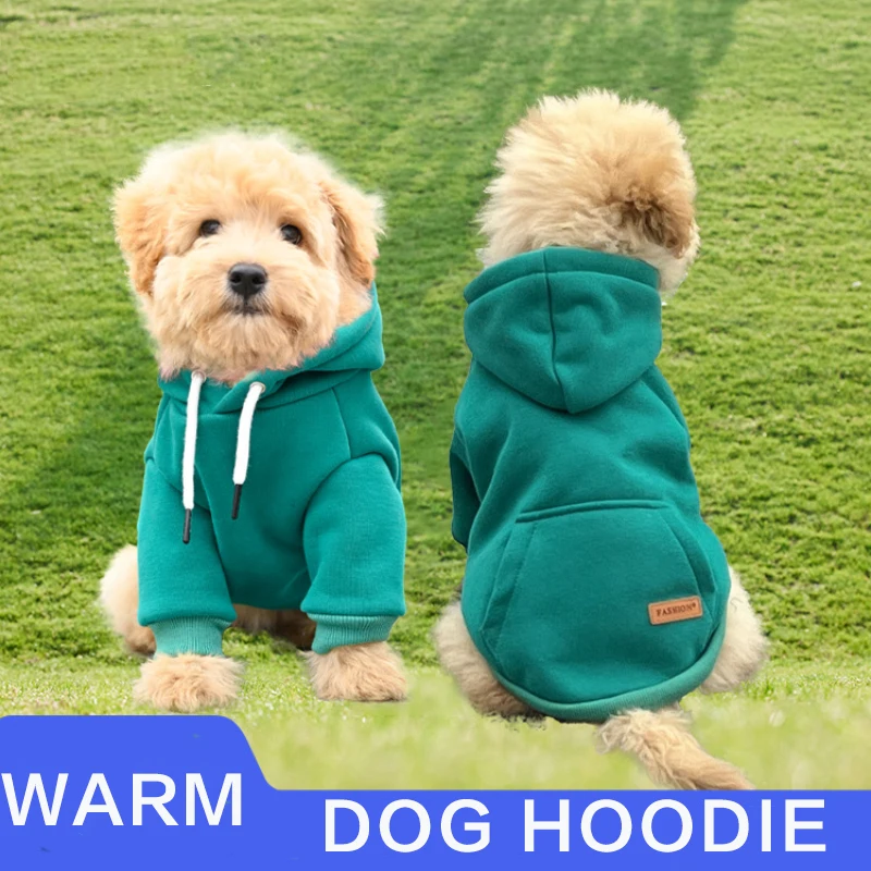 Dog Clothes Pet Dog Hoodie Small And Medium Dog Vest Outdoor Sweatshirt Bulldog Husky Warm Fleece Pet Clothing Puppy Cat Costume - imagen 3