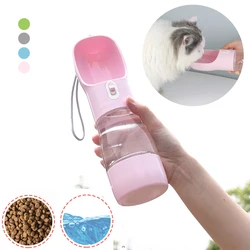 Dispensador portátil 2 en 1 agua y comida para perros y gatos