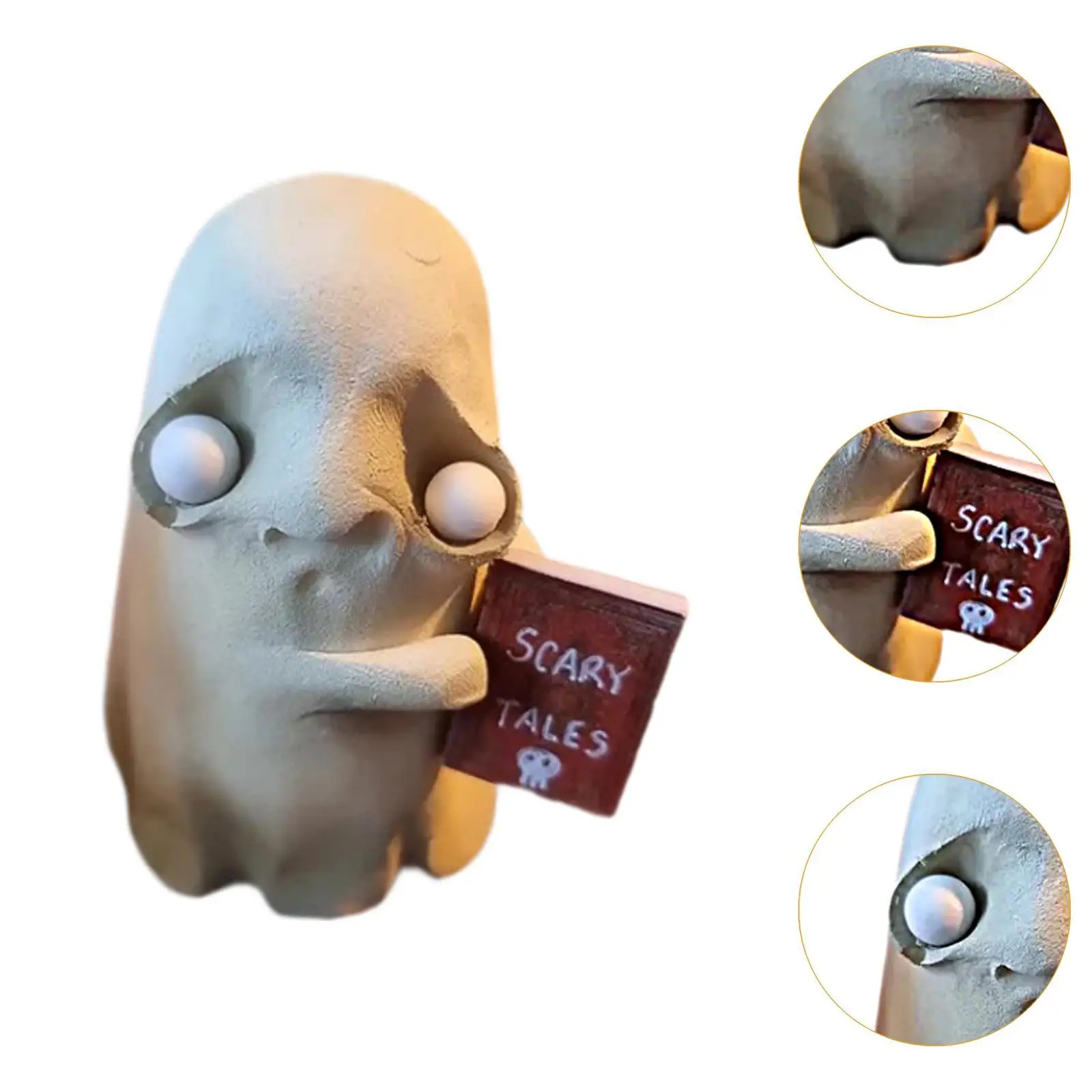 Miniature Ghost Figurine Cute Table Landscaping Accessories Holiday Festival Multifunctional Desktop Halloween Ghost Figurine