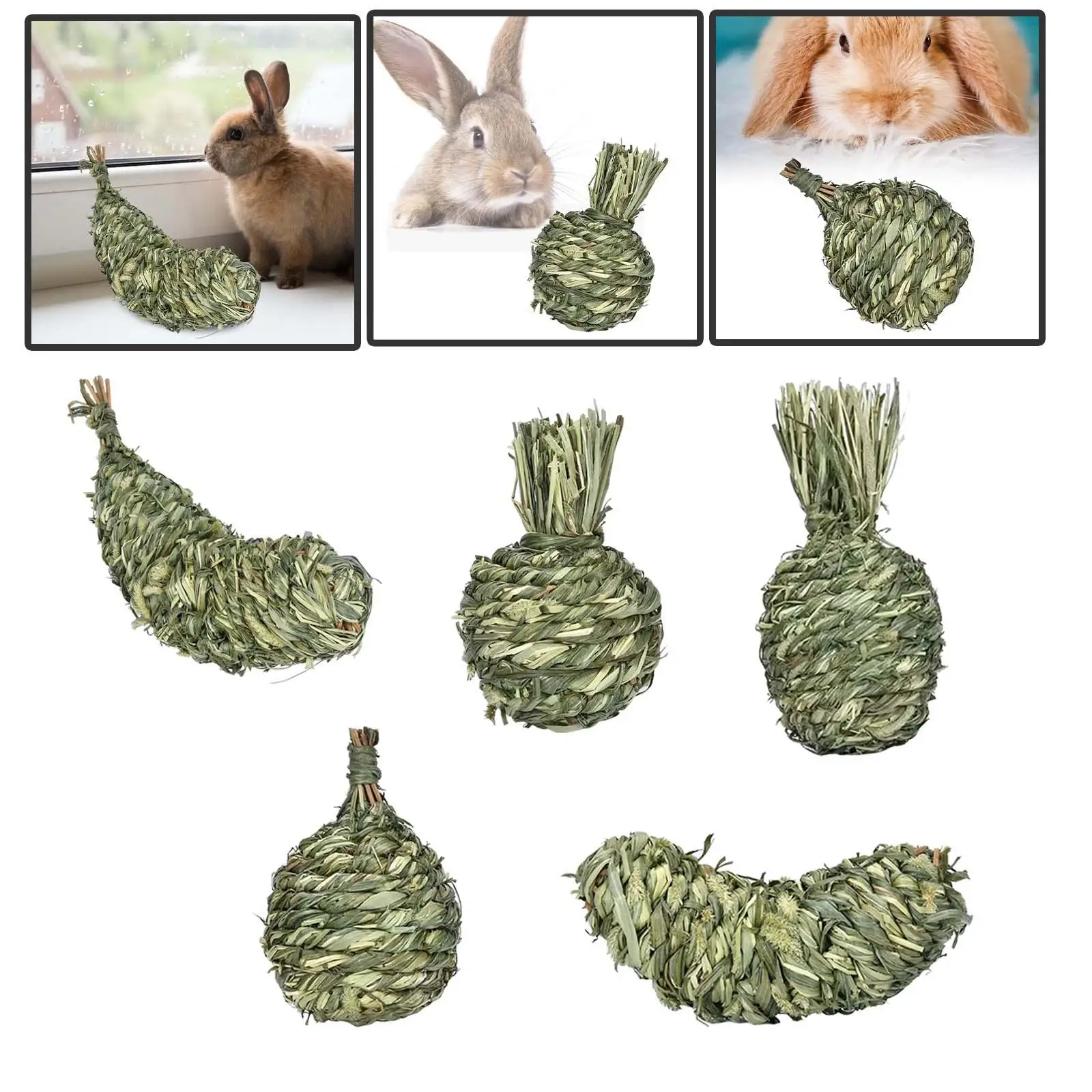 Small Animals Chewing Balls Grinding Biting Chewable Teething Activity Toys for Guinea Pigs Other Small Animals Rabbits Bunny