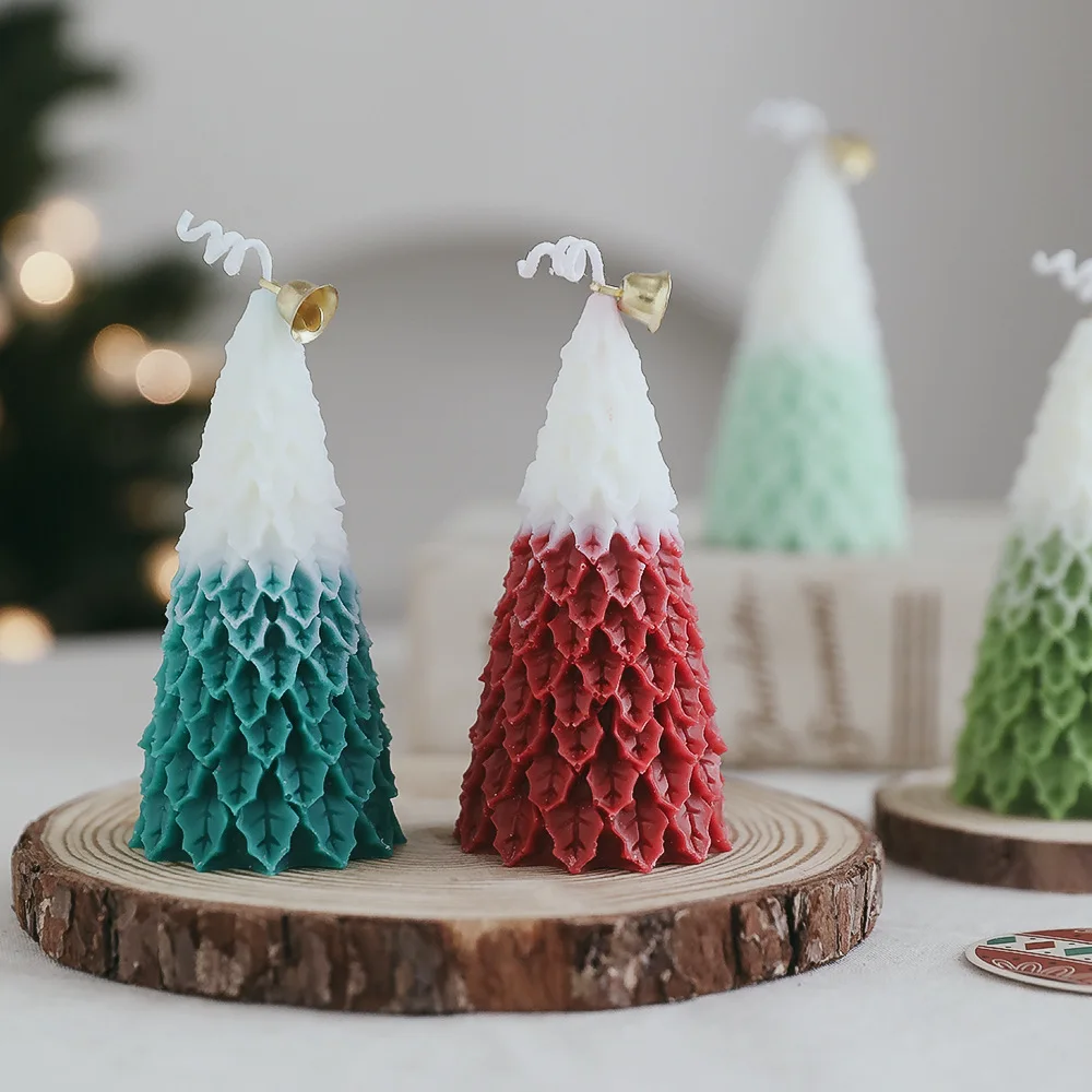 Velas perfumadas de árbol de Navidad para decoración del hogar, adornos de fragancia hechos a mano, regalo de cumpleaños y Navidad - imagen 4