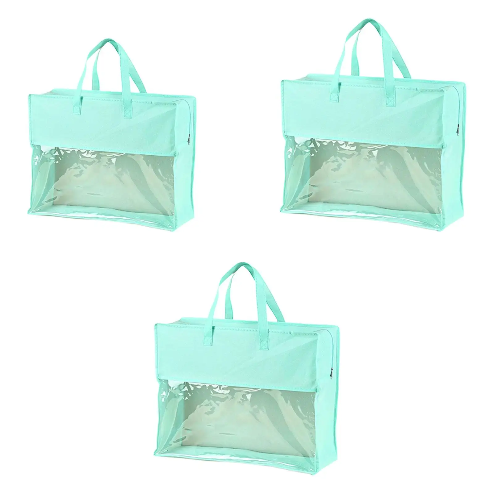 Home Textile Storage Bag Convenient Portable Handle Easy to Carry Purse Storage