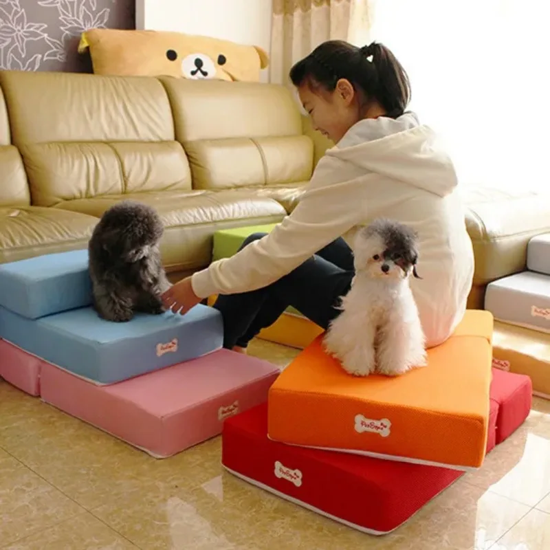 Escalera plegable 2 peldaños para perros – desmontable lavable - imagen 2