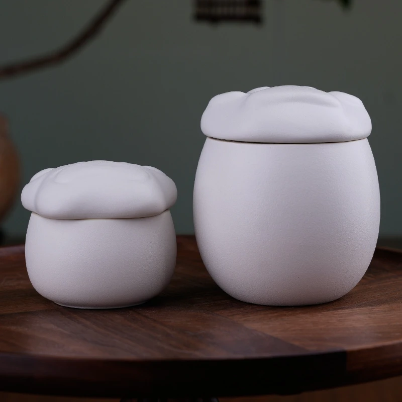 Urna de cerámica para mascotas, gatos, perros, cenizas, urnas, gatos, perros, cachorros, gatitos, cajas de cenizas conmemorativas, recuerdos funerarios, producto de cementerio de animales para mascotas - imagen 2