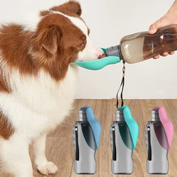 Botella de agua portátil para perros y gatos - cuenco anti fugas