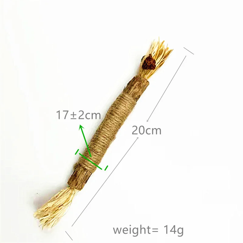 Palo de poligono de madera Natural para gatos, juguete para mascotas, Lafite hierba, aperitivos, limpia dientes, Silvervine, masticar, accesorios para gatos - imagen 3