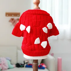 Suéter de princesa con lazo para perro – Moda otoño invierno