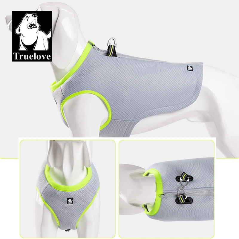 Truelove-Chaleco de refrigeración para mascotas, ropa de verano, chaqueta ligera más fresca para perros pequeños y grandes, cálida, de invierno y fresca para la playa, TLG2511 - imagen 2