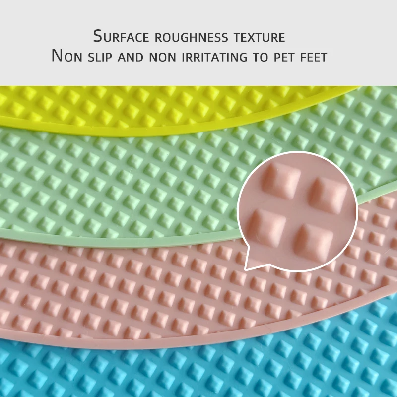 Estera redonda antideslizante para competición de belleza de mascotas, estera antideslizante de silicona para baño de belleza para perros y mascotas, estera redonda para mesa de belleza de 57CM de diámetro - imagen 3