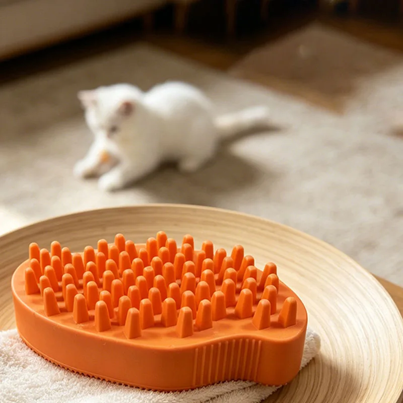 Cepillo de baño doble cara para perros y gatos – masaje con limpieza - imagen 4