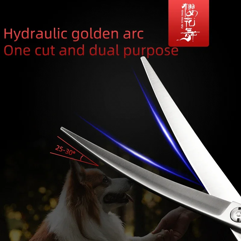 Tijeras para mascotas, tijeras rectas para recortar, tijeras de aseo, accesorios para caes, tijeras de aseo para peluquero - imagen 3