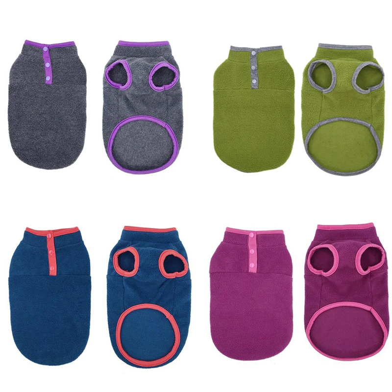 Chaleco de lana para perros, abrigo cálido de invierno para cachorros y gatos, para Chihuahua, Bulldog Francés, Pug, chaleco suave para mascotas, ropa de otoño y primavera