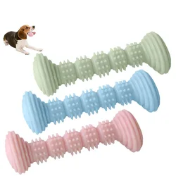 Juguete dental masticable para perros y cachorros con cepillo y palo