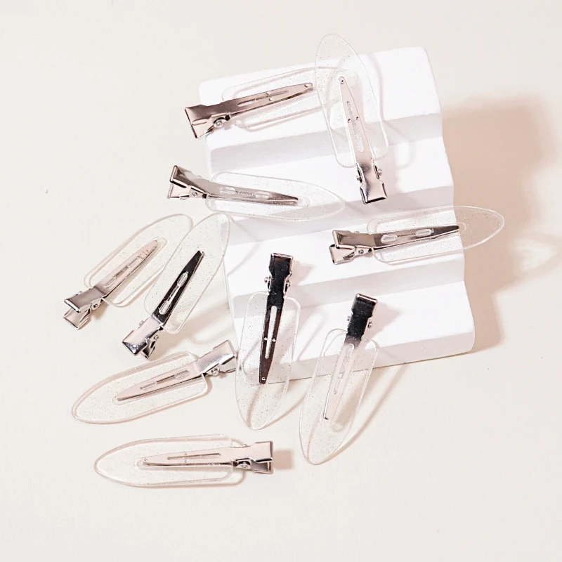 10-50 Uds. Pinzas para el cabello transparentes sin costuras para chica, accesorios para maquillaje facial, pinzas para el cabello de estilo, especiales para peluca de cabello real - imagen 5