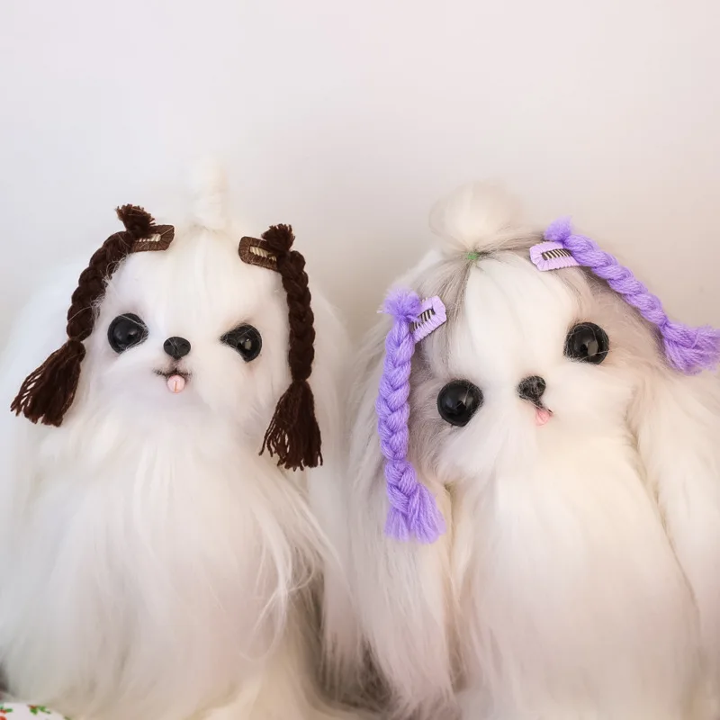 Horquilla Manual Bb para mascotas, pelo largo, peluca para perros pequeños y gatos, trenzas de masa frita, accesorios para perros, accesorios para cachorros - imagen 4