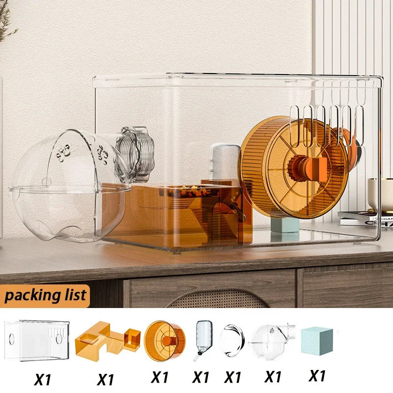 Orange with bathroom