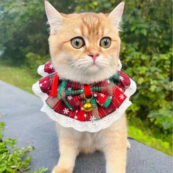 Collar Navidad con campanas para gatos y perros pequeños – Bandana lavable