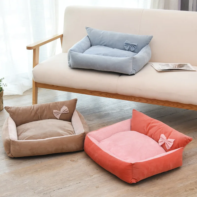 2025 nuevo cojín Universal para perros con forma de nido para gatos de cuatro estaciones, cojín con nido de peluche Golden Retriever, suministros para mascotas, adecuado para el invierno - imagen 2