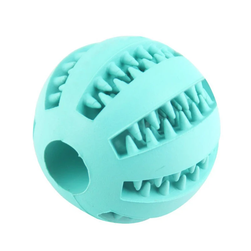 Juguete para mascotas, pelota de comida con fugas, juego para perros, ejercicio, sandía, goma natural, limpiador de alimentos con fugas, juguete elástico para rechinar los dientes - imagen 5