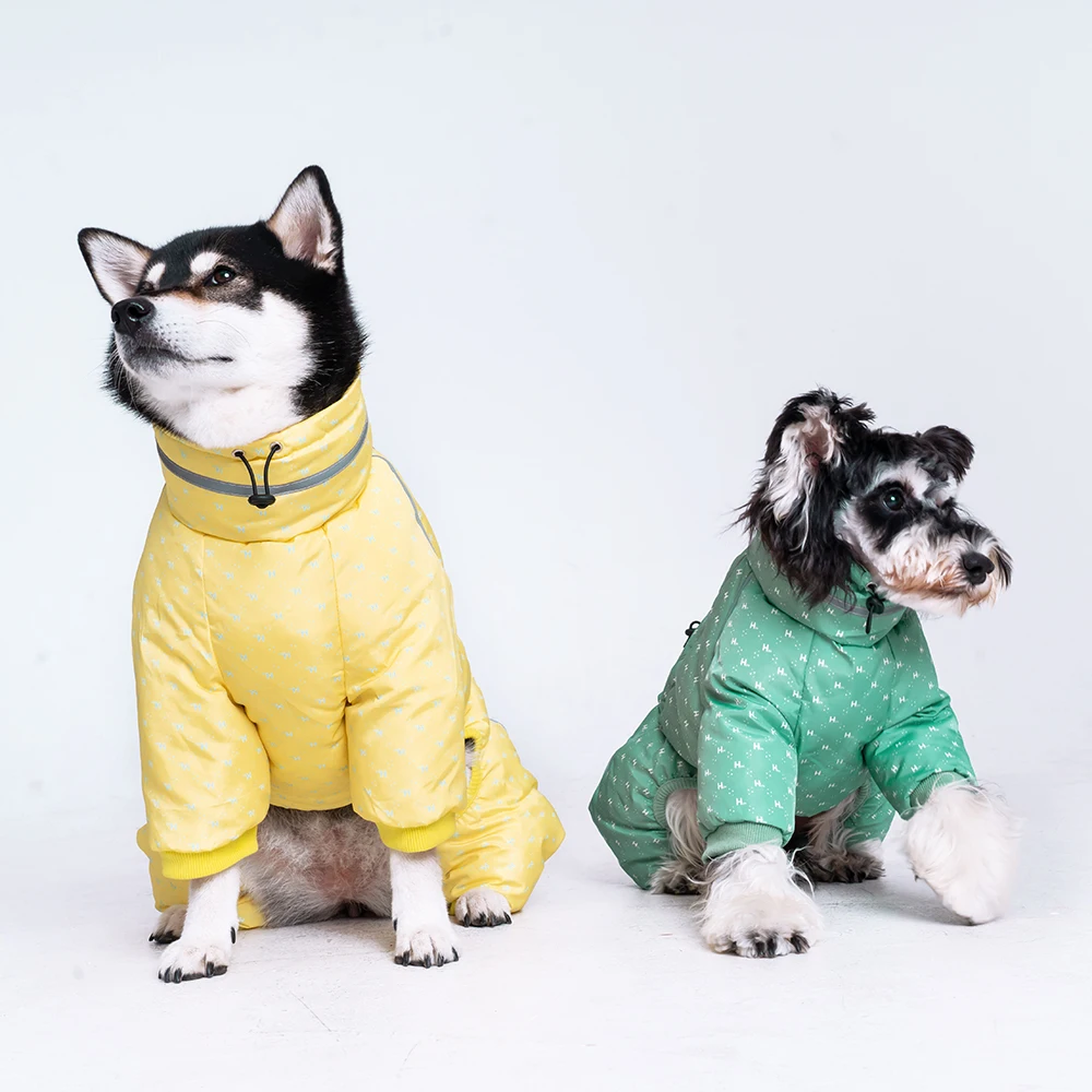 Ropa de invierno para mascotas, mono cálido impermeable para perros, abrigo general más grueso, ropa para perros de razas medianas y pequeñas, chaqueta para cachorros - imagen 5