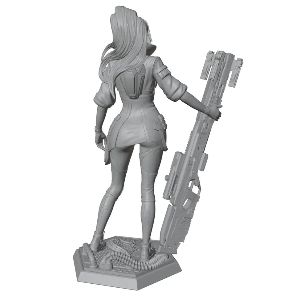 Figura miniatura guerrera mecánica pintable para gatos y perros - imagen 4