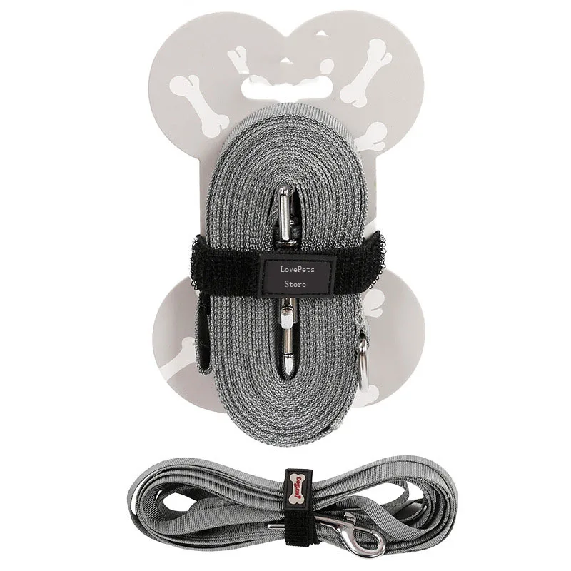 Correa de nailon para perros pequeños y salvajes, arnés largo de entrenamiento para caminar, suministros para mascotas, 5/10 metros - imagen 3