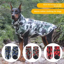 Abrigo de algodón para perros grandes – Cálido para otoño e invierno