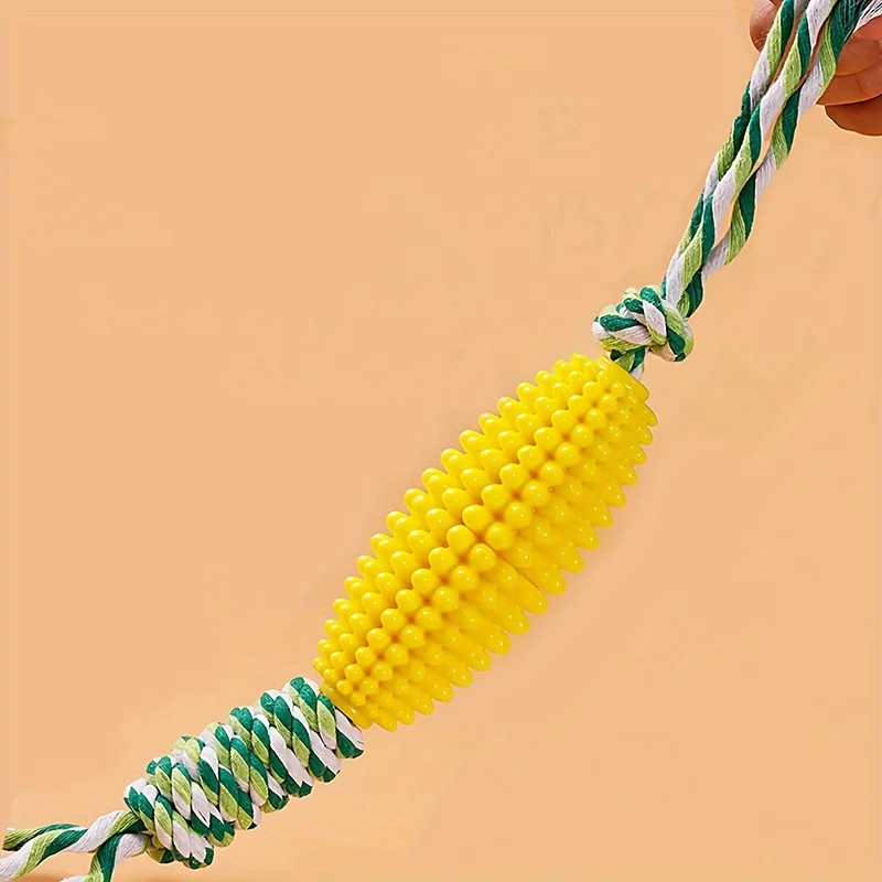Juguete TPR para perros, juguetes duraderos en forma de maíz para masticar, juguetes para limpiar los dientes de mascotas, juguetes para cachorros resistentes a mordeduras, accesorios para perros - imagen 4